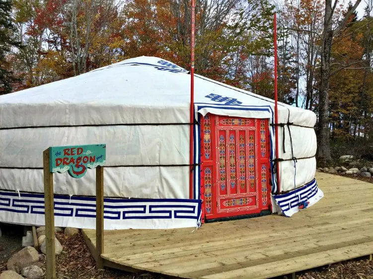 Red Dragon yurt exterior