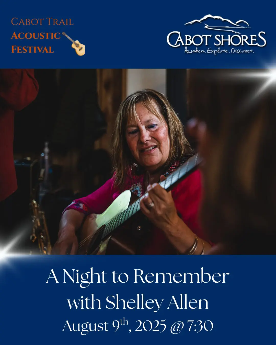 Concert with Shelley Allen on August 9th, 2025 Shelley Allen concert poster 2025