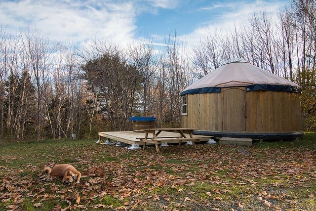 Cedar Yurt exterior