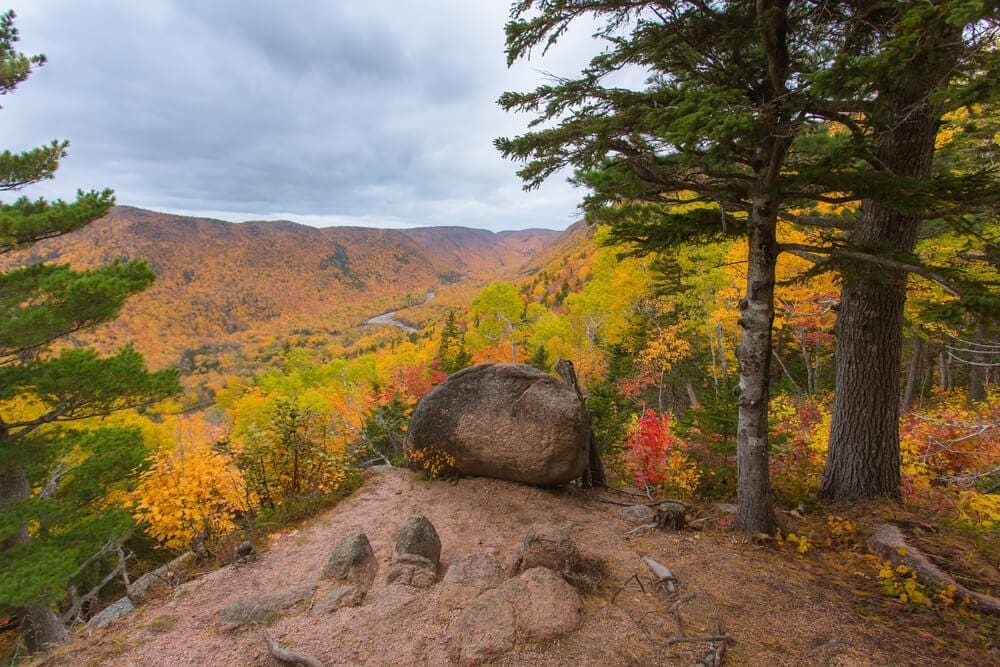 Photo of the Mountains on the Franey Trail, Home to Some of the Finest Cape Breton Hiking.