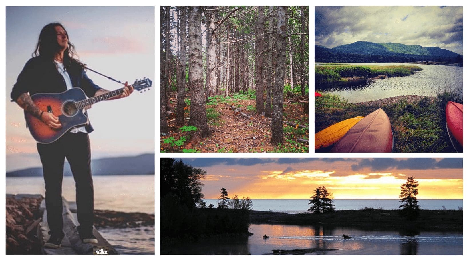 Collage of outdoor images