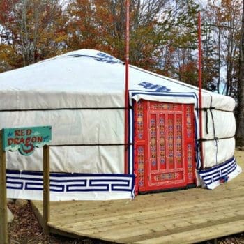 Red Dragon yurt exterior
