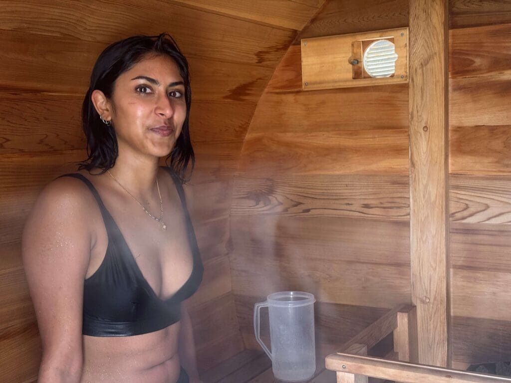 Experience The Wilderness Wellness Spa at Cabot Shores Zayna inside the Sauna