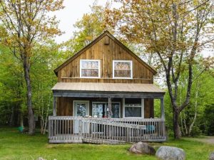 A lodge, one of the accommodations found at our Cabot Trail resort.