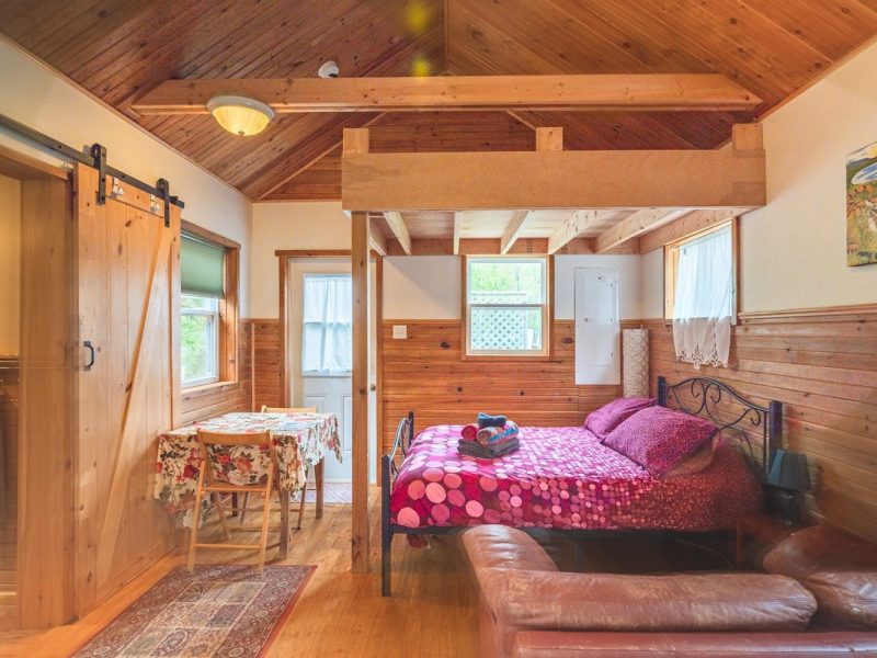 The Tiny House at Cabot Shores Tiny house exterior and deck