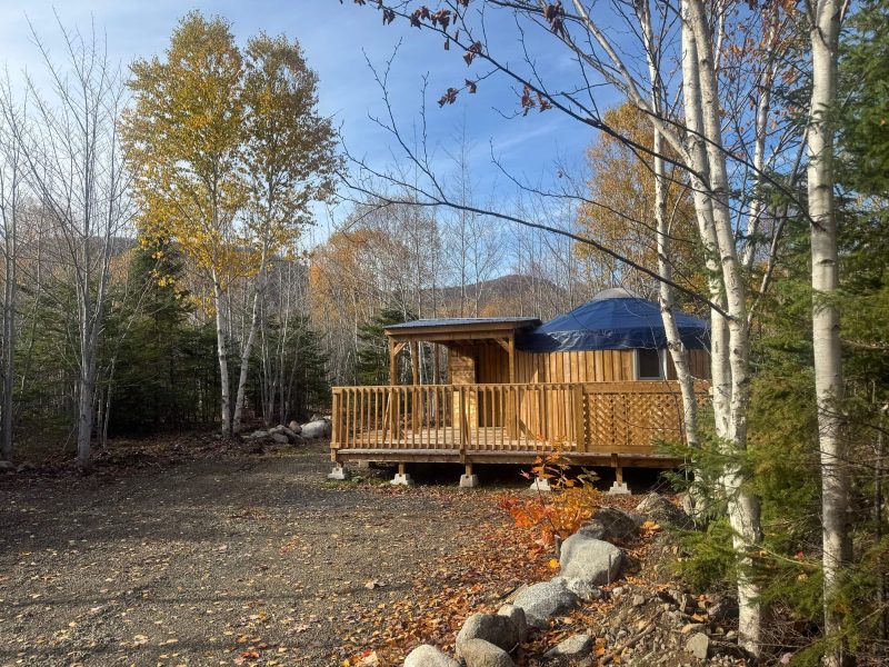 The Highlands Yurt at Cabot Shores Highland Yurt overlooking the Cabot Trail landscape