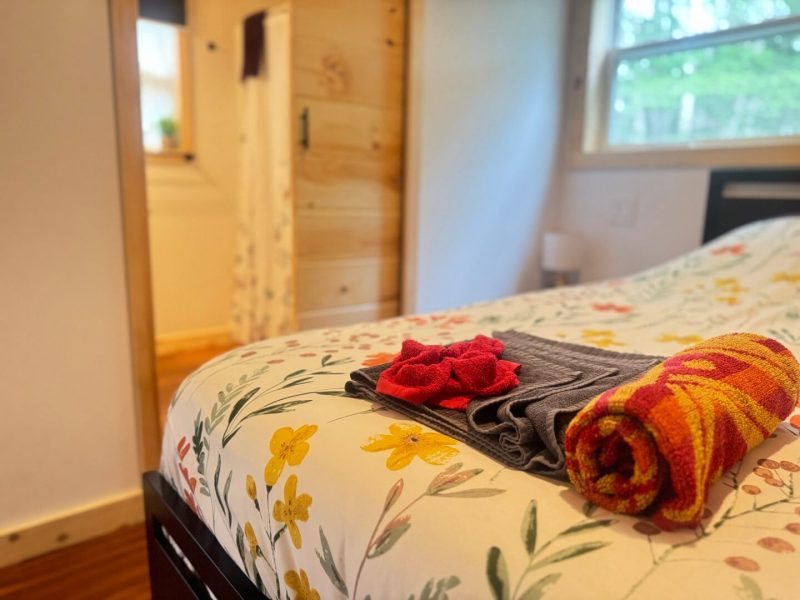 Little Red Chalet Hot tub towels