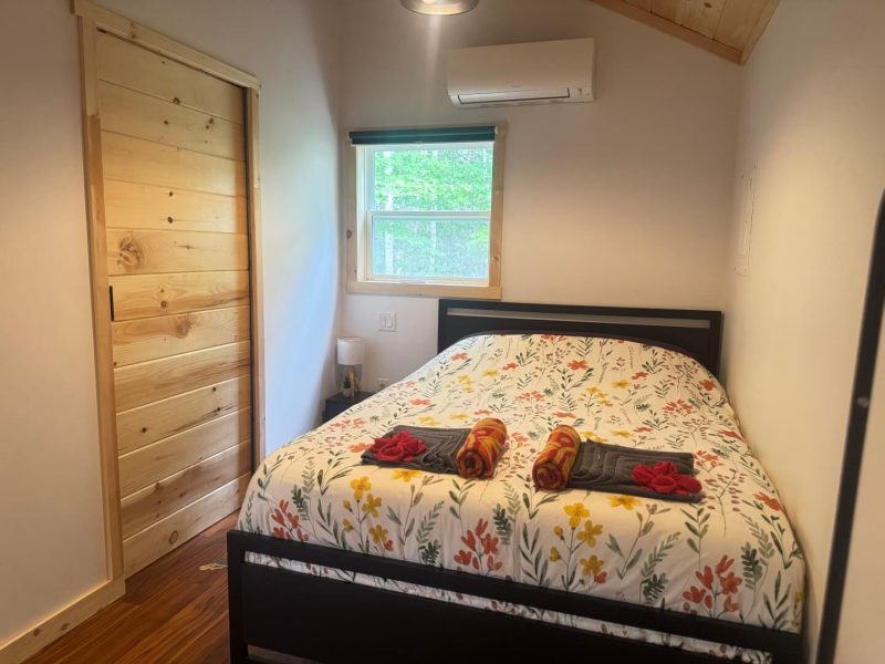 Little Red Chalet Queen bed